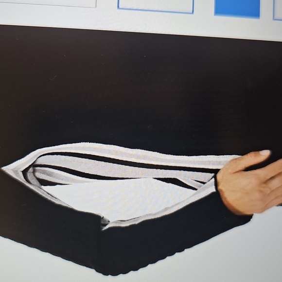 NWT Halogen Mixed Cable Mock Neck Sweater Rich Black Large - Picture 13 of 13